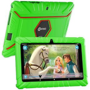 Contixo V8 7" Kids Tablet - 32GB Storage, Pre-Loaded Exclusive Ad-Free Content, Android, Parental Controls, Durable Kid-Proof Case, IPS Touch Screen, Dual Camera, WiFi, Ages 3-12, Gift - Blue in Kuwait