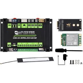 Waveshare Industrial IoT Wireless Expansion Module Designed for Raspberry Pi Compute Module 4 Bundle with 4G Module SIM7600G-H-PCIE 12V 2A Power Adapter and So on(7 Items) in Saudi Arabia