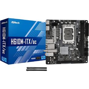 اسروك H610M-ITX/ac، وحدة المعالجة المركزية انتل H610 الجيل 12 (LGA1700) متوافقة مع اللوحة الأم H610 miniATX in Kuwait