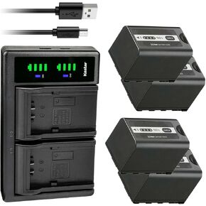 Kastar 4-Pack Battery and LTD2 USB Charger Replacement for Panasonic AG-CX10, AG-CX350, AG-DVX200, AG-DVX200PJ, AG-DVX200PB, AG-DVX200PX, AG-DVX200EJ, AG-DVX200EN, AG-DVX200ED, AJ-PCS060, AJ-PX230 in Saudi Arabia