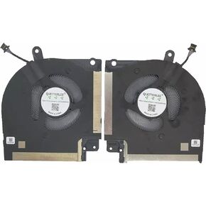 QUETTERLEE Replacement New Laptop CPU + GPU Cooling Fan for DELL Alienware X17 R1 X17R1 X17 R2 X17R2 2021 Series CN-0X63JW CN-09DNWT EG50061S1-1C050-S9A EG50061S1-1C040-S9A DC12V 0.4A Fan in Kuwait