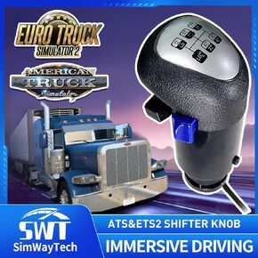 مقبض ناقل USB SimWayTech لـ ATS & ETS2 PC لـ Logitech G25 G27 G29 G920 G923 Thrustmaster TH8A Fanatec SQ PXN A7 محول آخر يمكنك صنعه بنفسك in Kuwait