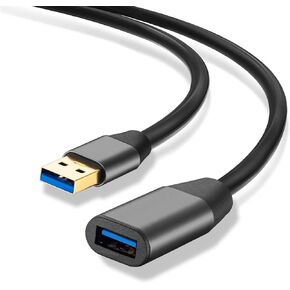 كابل تمديد USB 3.0 بطول 20 قدم، XXONE، كابل USB من سبائك الألومنيوم SuperSpeed ​​USB 3.0 نوع A ذكر إلى أنثى سلك تمديد للطابعة، بلاي ستيشن، إكس بوكس، محرك فلاش USB، قارئ البطاقة، القرص الصلب، لوحة المفاتيح in Kuwait