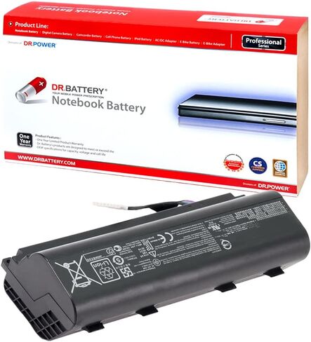 دكتور. بطارية كمبيوتر محمول A42N1403 متوافقة مع Asus ROG G751J G751 G751JY G751JM G751JY G751JT G751JL A42LM93 A42LM9H GFX71JY GFX71JY4710 G751J-BHI7T25 0B110-00340000 [15 فولت/4400 مللي أمبير في الساعة /66 واط س] in Saudi Arabia