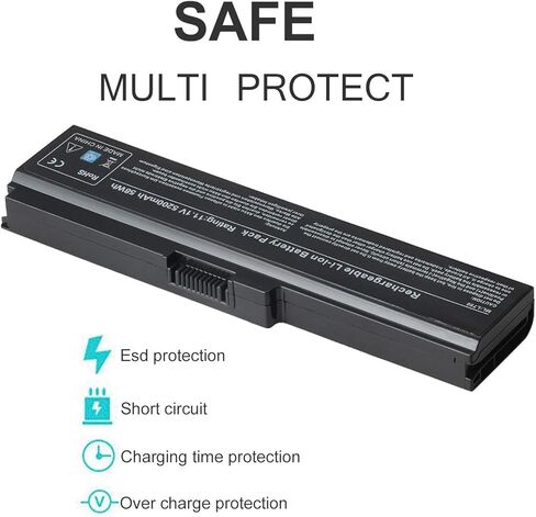 ALIPOWER بطارية كمبيوتر محمول بديلة لتوشيبا PA3817U-1BRS PA3819U-1BRS لتوشيبا ستالايت L755 C655 L600 L675 L745 L750 L750D L755D M640 M645 in Kuwait