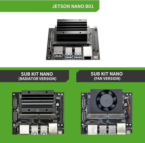 youyeetoo Jetson Nano Developer Kit, Onboard 16GB EMMC,Support SD Card SSD Extensions for AI Machine Learning(Fan Cooling) in Kuwait