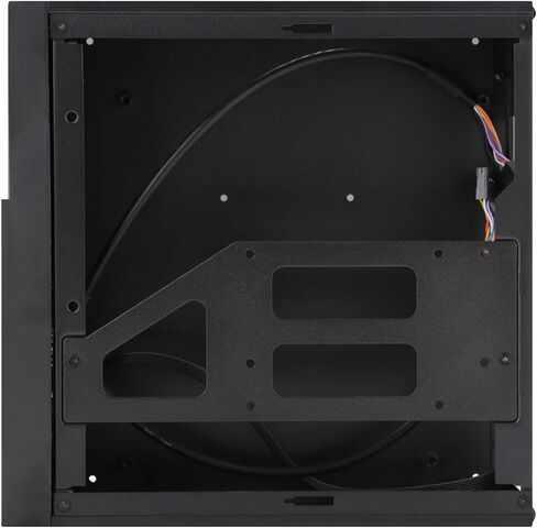 هيكل Goodisory MX01 SECC بدون مروحة Mini ITX HTPC مع فتحة محرك أقراص ثابتة مقاس 3.5 بوصة وقاعدة عمودية (أسود) in Kuwait
