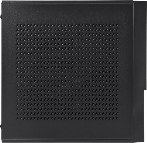 هيكل Goodisory MX01 SECC بدون مروحة Mini ITX HTPC مع فتحة محرك أقراص ثابتة مقاس 3.5 بوصة وقاعدة عمودية (أسود) in Kuwait