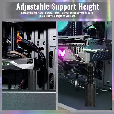 Jeymei Small Graphics Card GPU Support Bracket,Black (M,2-3.15in) in Saudi Arabia
