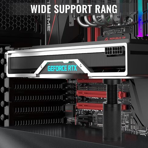 Jeymei Small Graphics Card GPU Support Bracket,Black (M,2-3.15in) in Saudi Arabia