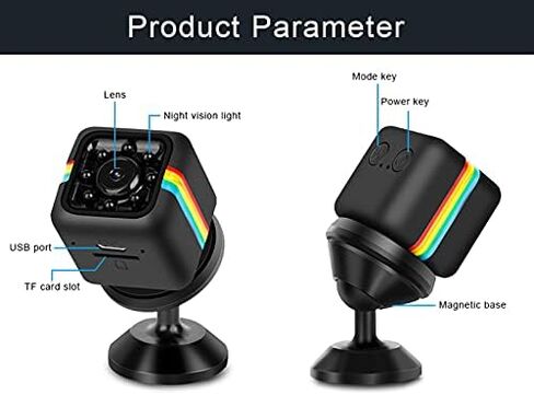 WIFI home security camera, 1080P HD wireless indoor surveillance camera with night vision function, motion detection and phone application, built-in battery, cat and dog camera for home security pets. in Kuwait