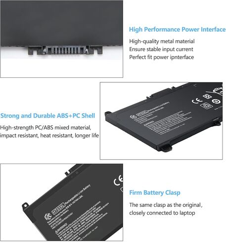 بطارية الكمبيوتر المحمول HSX HT03XL L11119-855 لجهاز HP Pavilion 15-CS 15-DA 15-DW 15-DB 17-by 17-CA 14-CE 14-CF 14-DF Series 15-CS0073CL 15-CS0053CL 15-DA0014DX HT03041XL HSTNN- UB7J L11421-2C2 L11421-422 in Kuwait