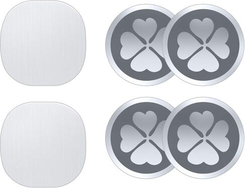 IKOPO لوحة معدنية عالمية - (2 مستطيل، 4 دائري) مناسبة للهاتف المغناطيسي تثبيت السيارة، لوحات معدنية تلتصق على الهاتف الخلوي مع أقوى لاصق VHB in Kuwait