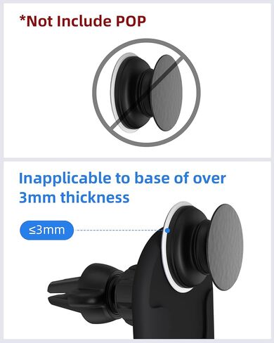 شاحن سيارة لاسلكي يثبت في السيارة بوب، ستوتشي 2 في 1 10 وات كيو آي شحن سريع مع حامل هاتف بفتحات تهوية متوافقة مع آيفون 12 / آيفون 11 / 11 برو / اكس / اكس / اكس / 8 ماكس ، سامسونج S20 / نوت 10 in Kuwait