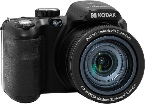 Kodak PIXPRO AZ425 Digital Camera + 64GB Memory Card + Camera Case (Black) + USB Card Reader + Table Tripod + Accessories (White) in Saudi Arabia