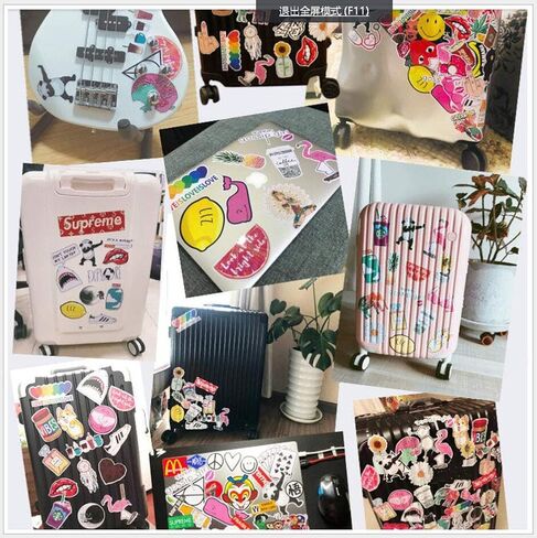 53 قطعة من ملصقات شعار فريق البيسبول، عبوة من بلاستيك PVC المقاوم للماء من الفينيل ولوح التزلج والجيتار وحقيبة السفر ملصقات للباب واللابتوب والامتعة والسيارة والدراجة والدراجة in Kuwait