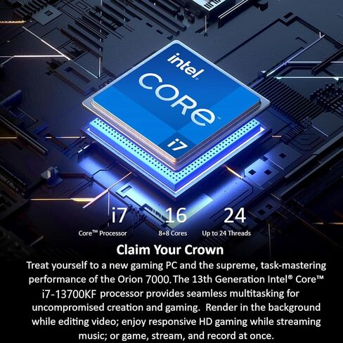 كمبيوتر الألعاب آيسر بريداتور أوريون 7000 PO7-650-UR11 | الجيل الثالث عشر من Intel Core i7-13700KF 16-Core | انفيديا جي فورس ار تي اكس 4080 | 32 جيجابايت DDR5 | 1 تيرابايت PCIe Gen4 SSD | هارد 2 تيرابايت | إنتل واي فاي 6E | لوحة مفاتيح وماوس RGB in Saudi Arabia