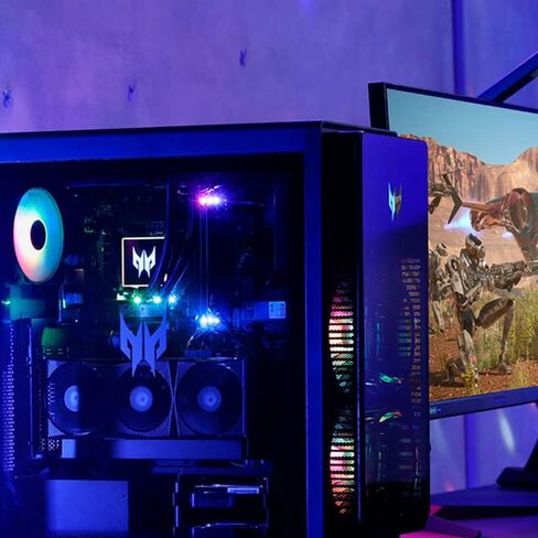 كمبيوتر الألعاب آيسر بريداتور أوريون 7000 PO7-650-UR11 | الجيل الثالث عشر من Intel Core i7-13700KF 16-Core | انفيديا جي فورس ار تي اكس 4080 | 32 جيجابايت DDR5 | 1 تيرابايت PCIe Gen4 SSD | هارد 2 تيرابايت | إنتل واي فاي 6E | لوحة مفاتيح وماوس RGB in Saudi Arabia
