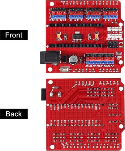 4PCS for Nano I/O Expansion Sensor Shield Multi-Purpose Extension Sensor Shield Module Pin Header for Nano 3.0 Duemilanove 2009(Yellow) in Kuwait