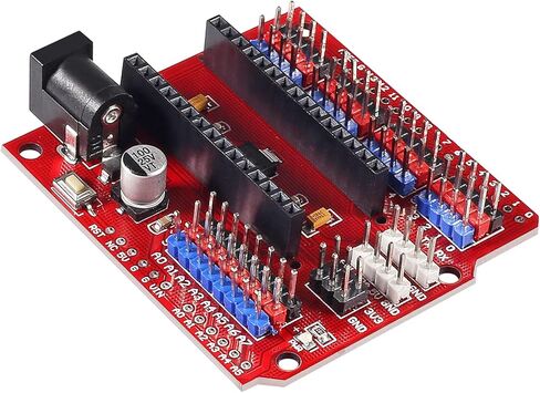 4PCS for Nano I/O Expansion Sensor Shield Multi-Purpose Extension Sensor Shield Module Pin Header for Nano 3.0 Duemilanove 2009(Yellow) in Kuwait