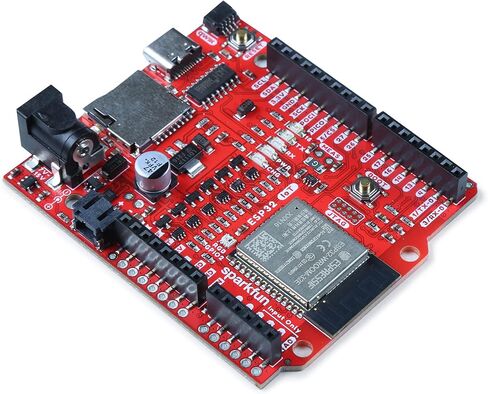SparkFun IoT RedBoard - لوحة تطوير ESP32 - وحدة ESP32 WROOM MCU موصل USB-C موصل Qwiic بطاقة MicroSD - ESP32 الأبعاد: 2.3 بوصة × 2.7 بوصة × 1.08 بوصة in Kuwait