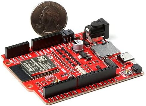 SparkFun IoT RedBoard - لوحة تطوير ESP32 - وحدة ESP32 WROOM MCU موصل USB-C موصل Qwiic بطاقة MicroSD - ESP32 الأبعاد: 2.3 بوصة × 2.7 بوصة × 1.08 بوصة in Kuwait