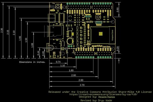 SparkFun IoT RedBoard - لوحة تطوير ESP32 - وحدة ESP32 WROOM MCU موصل USB-C موصل Qwiic بطاقة MicroSD - ESP32 الأبعاد: 2.3 بوصة × 2.7 بوصة × 1.08 بوصة in Kuwait