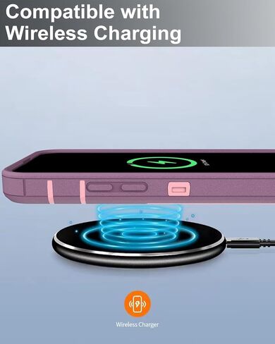 حافظة هاتف Dahkoiz لهاتف iPhone 15 Pro Max، وواقي شاشة زجاجي، غطاء منفذ مقاوم للغبار، حماية مطاطية مقاومة للانزلاق لكامل الجسم، أسود/أسود in Kuwait