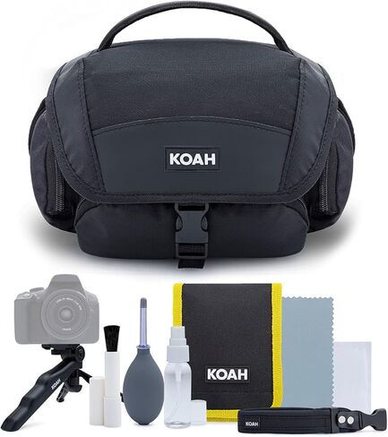 حزمة كاميرا Ricoh WG-6 الرقمية (أسود) مع حقيبة أدوات مع مجموعة ملحقات وتنظيف وبطاقة ذاكرة 64 جيجابايت (3 قطع) in Kuwait
