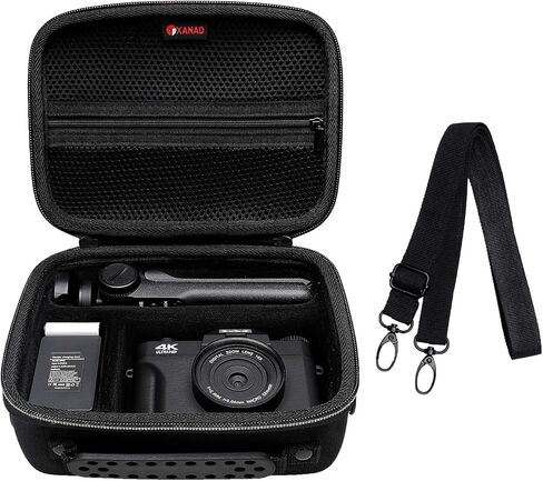 XANAD Travel Case for 4K DigitalVlogging Camera,fit canon eos m200 or olympus tg-6 or panasonic lumix zs200d Compact Mirrorless Digital Vlogging Camera 4K Digital Vlogging Camera in Saudi Arabia