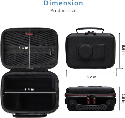 XANAD Travel Case for 4K DigitalVlogging Camera,fit canon eos m200 or olympus tg-6 or panasonic lumix zs200d Compact Mirrorless Digital Vlogging Camera 4K Digital Vlogging Camera in Saudi Arabia