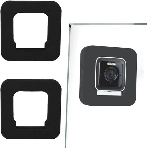 حامل نافذة TEKCAM متوافق مع Wyze Cam V3/V3 Pro، 2 دعامة تثبيت لاصقة قوية مناسبة للزجاج المفرد، بدون انعكاسات، بدون براغي، سهل التركيب، أسود in Kuwait