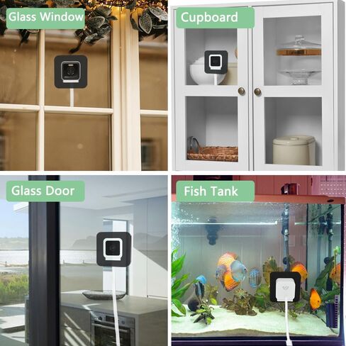 حامل نافذة TEKCAM متوافق مع Wyze Cam V3/V3 Pro، 2 دعامة تثبيت لاصقة قوية مناسبة للزجاج المفرد، بدون انعكاسات، بدون براغي، سهل التركيب، أسود in Kuwait