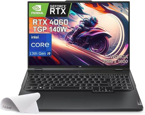 Lenovo Legion Pro 5i 16 بوصة WQXGA (2560 x 1600) كمبيوتر محمول للألعاب - i9-13900HX (24-Core) معالج GeForce RTX 4060 (TGP 140W)، Win 11 Home، مع لوحة ماوس (ذاكرة الوصول العشوائي 32 جيجابايت | 2 تيرابايت PCIe SSD) in Saudi Arabia