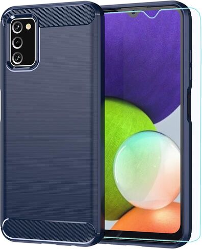 جراب M MAIKEZI لهاتف Samsung A03S، جراب Galaxy A03S مع واقي شاشة HD، جراب واقٍ من المطاط الناعم المرن ممتص للصدمات لهاتف Samsung Galaxy A03S (رمادي TPU مصقول) in Kuwait