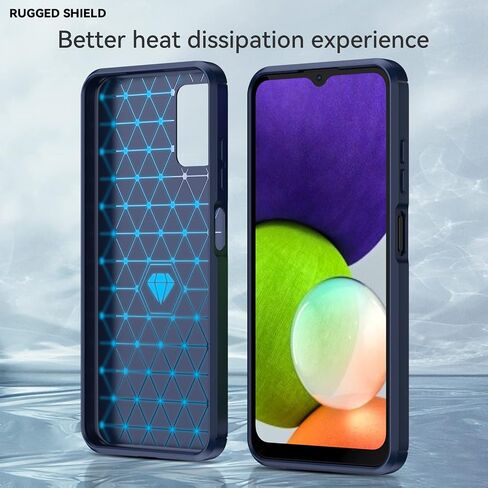 جراب M MAIKEZI لهاتف Samsung A03S، جراب Galaxy A03S مع واقي شاشة HD، جراب واقٍ من المطاط الناعم المرن ممتص للصدمات لهاتف Samsung Galaxy A03S (رمادي TPU مصقول) in Kuwait