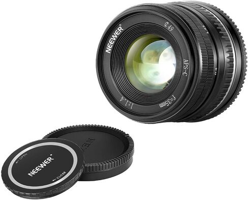 Neewer 35 مم F1.4 عدسة كبيرة من الألومنيوم APS-C متوافقة مع كاميرات Sony E Mount Mirrorless Camera A7III A9 NEX 3 3N 5 NEX 5T NEX 5R NEX 6 7 A6400 A5000 A5100 A600 A6100 A630 0 A655 0 00 in Kuwait