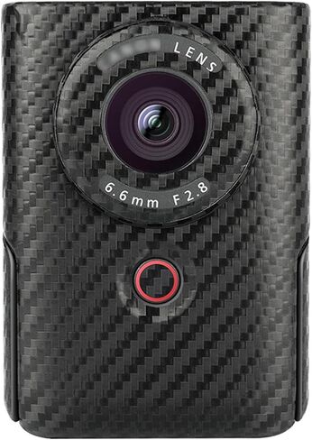 Anti-Scratch Anti-Wear Camera Skin Cover Protector Film for Canon PowerShot V10 Vlog Camera Body Protective Decoration Sticker - Black in Saudi Arabia
