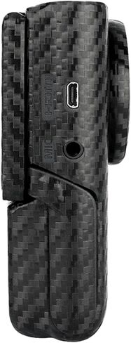 Anti-Scratch Anti-Wear Camera Skin Cover Protector Film for Canon PowerShot V10 Vlog Camera Body Protective Decoration Sticker - Black in Saudi Arabia