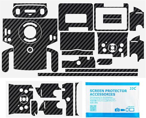 Anti-Scratch Anti-Wear Camera Skin Cover Protector Film for Canon PowerShot V10 Vlog Camera Body Protective Decoration Sticker - Black in Saudi Arabia