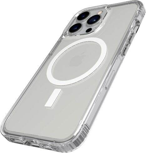 Tech21 Evo Clear (MagSafe) لهاتف iPhone 13 Mini - حافظة هاتف MagSafe شفافة مع حماية متعددة من السقوط بطول 12 قدمًا in Saudi Arabia