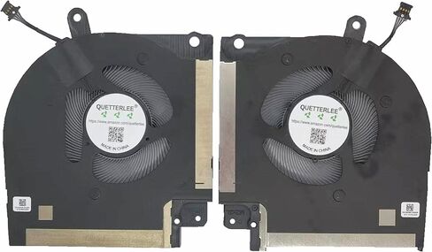 QUETTERLEE استبدال جديد وحدة المعالجة المركزية للكمبيوتر المحمول + مروحة تبريد GPU لـ DELL Alienware X17 R1 X17R1 X17 R2 X17R2 2021 Series CN-0X63JW CN-09DNWT EG50061S1-1C050-S9A EG50061S1-1C040-S9A DC12V 0.4A Fan in Saudi Arabia