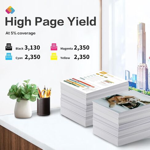 SANUNE CRG-067H بديل حبر عالي الإنتاجية لمجموعة خراطيش الحبر Canon 067 H، متوافقة مع طابعة Canon Color imageCLASS MF656Cdw LBP632Cdw LBP633Cdw MF653Cdw (1 أسود/سماوي/أرجواني/أصفر) in Kuwait