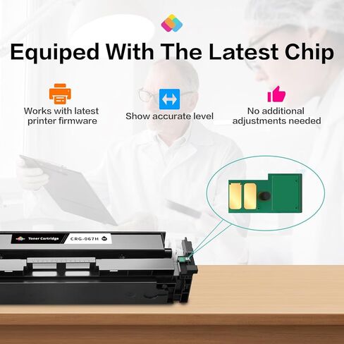 SANUNE CRG-067H بديل حبر عالي الإنتاجية لمجموعة خراطيش الحبر Canon 067 H، متوافقة مع طابعة Canon Color imageCLASS MF656Cdw LBP632Cdw LBP633Cdw MF653Cdw (1 أسود/سماوي/أرجواني/أصفر) in Kuwait