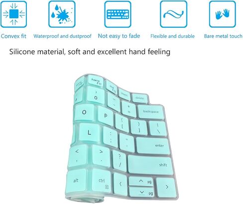Keyboard Cover for Dell Latitude 3000 3340 13.3"(2023), Dell Latitude 5320 5330 5340 5350 13.3, Dell Latitude 7320 7330 7340 13.3" Keyboard Accessories Protective Skin-Black in Saudi Arabia