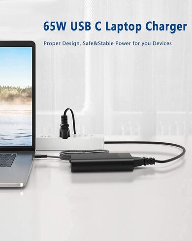 65W USB-C Chromebook Charger for HP Chromebook 14 X360 /Spectre x360/ HP Envy x360 ZBook Firefly G9 HP Elite Dragonfly G2 Type C Power Supply Cord in Kuwait