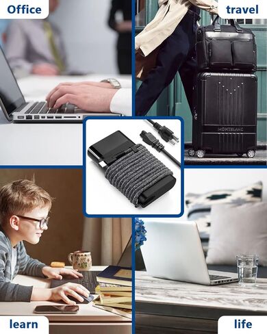 65W USB-C Chromebook Charger for HP Chromebook 14 X360 /Spectre x360/ HP Envy x360 ZBook Firefly G9 HP Elite Dragonfly G2 Type C Power Supply Cord in Kuwait