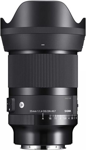 عدسة سيجما 303965 35 ملم F1.4 DG DN Art لمجموعة كاميرات Sony E-Mount بدون مرآة مع بطاقة Lexar Professional 1066x64GB SDXC UHS-I in Kuwait