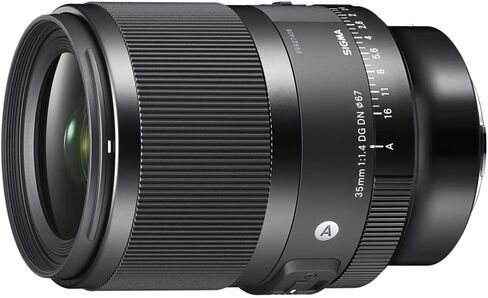 عدسة سيجما 303965 35 ملم F1.4 DG DN Art لمجموعة كاميرات Sony E-Mount بدون مرآة مع بطاقة Lexar Professional 1066x64GB SDXC UHS-I in Kuwait