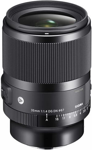 عدسة سيجما 303965 35 ملم F1.4 DG DN Art لمجموعة كاميرات Sony E-Mount بدون مرآة مع بطاقة Lexar Professional 1066x64GB SDXC UHS-I in Kuwait